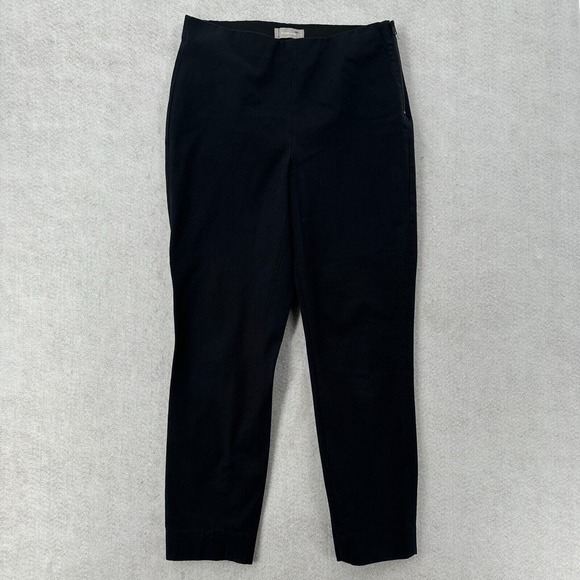 Everlane Pants Womens Size 10 Black Side Zip‎ Elastic Waist Ankle Trouser - Picture 1 of 13